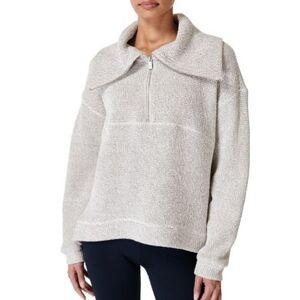 Sweaty Betty Women's Restful Boucle 1/2 Zip Sweater